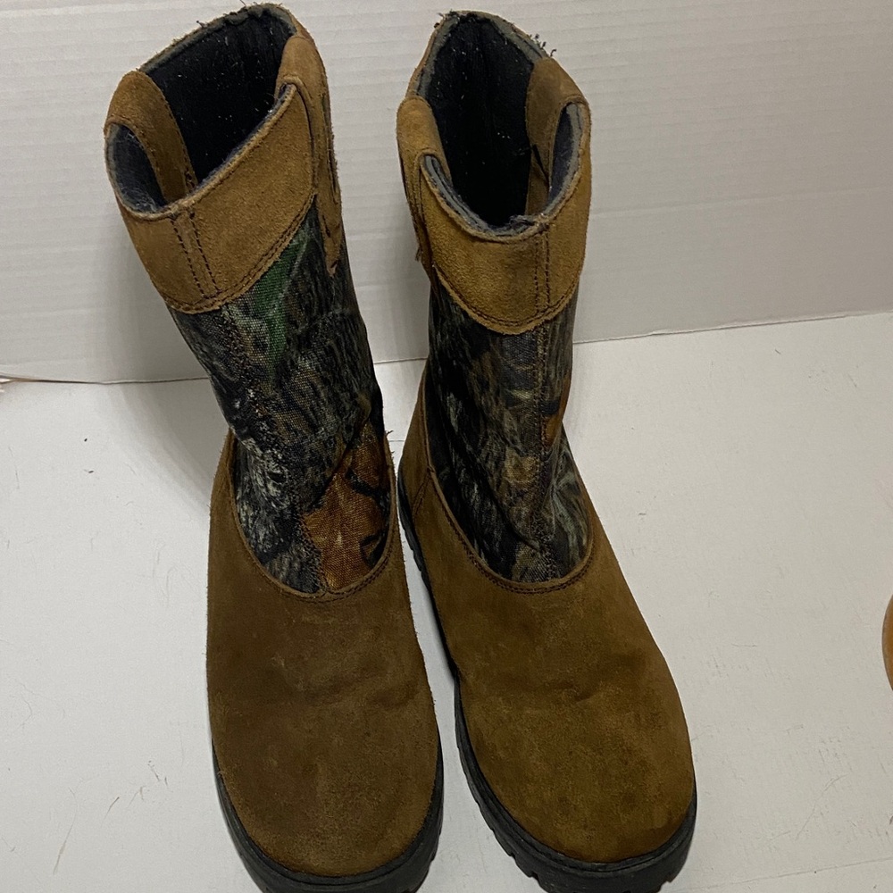 Kids Camouflage Redhead Waterproof Boots